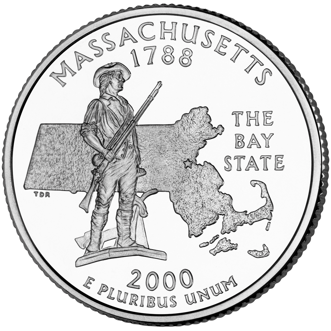 Massachusetts Quarter - front image