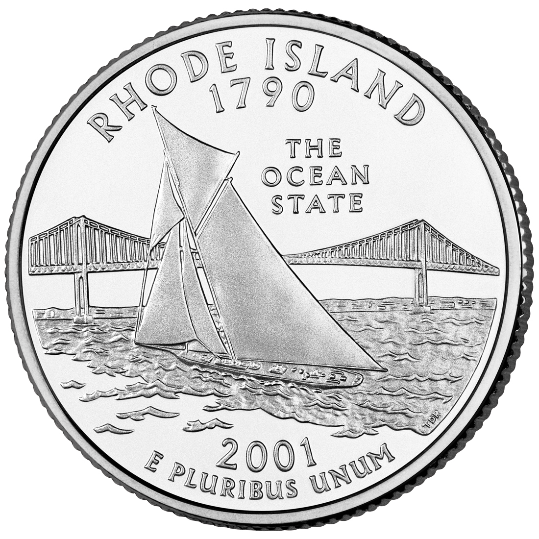 Rhode Island Quarter - front image