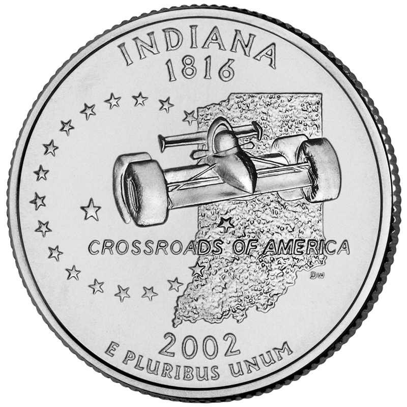 Indiana Quarter - front image