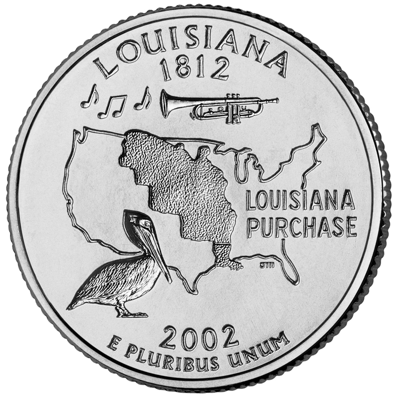 Louisiana Quarter - front image