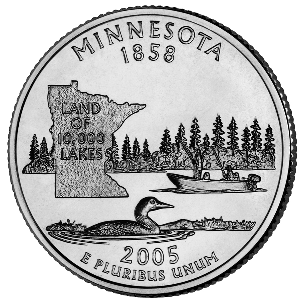 Minnesota Quarter - front image