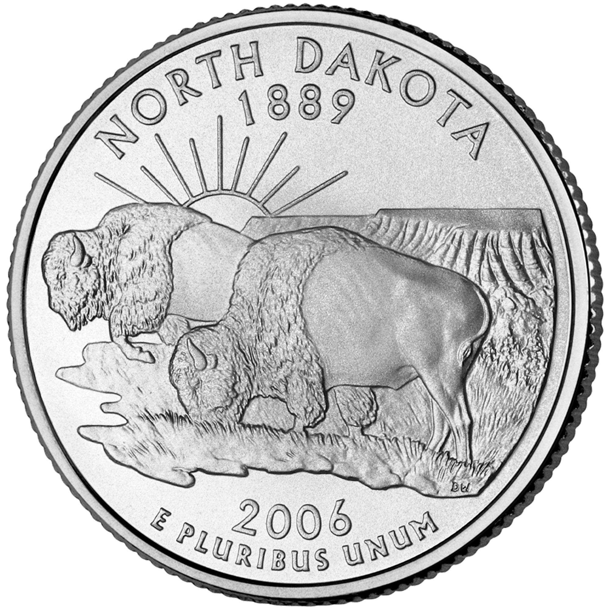 North Dakota Quarter - front image