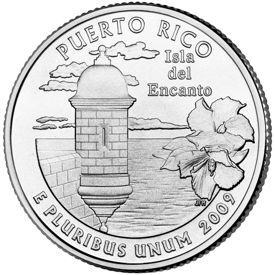 Puerto Rico Quarter - front image