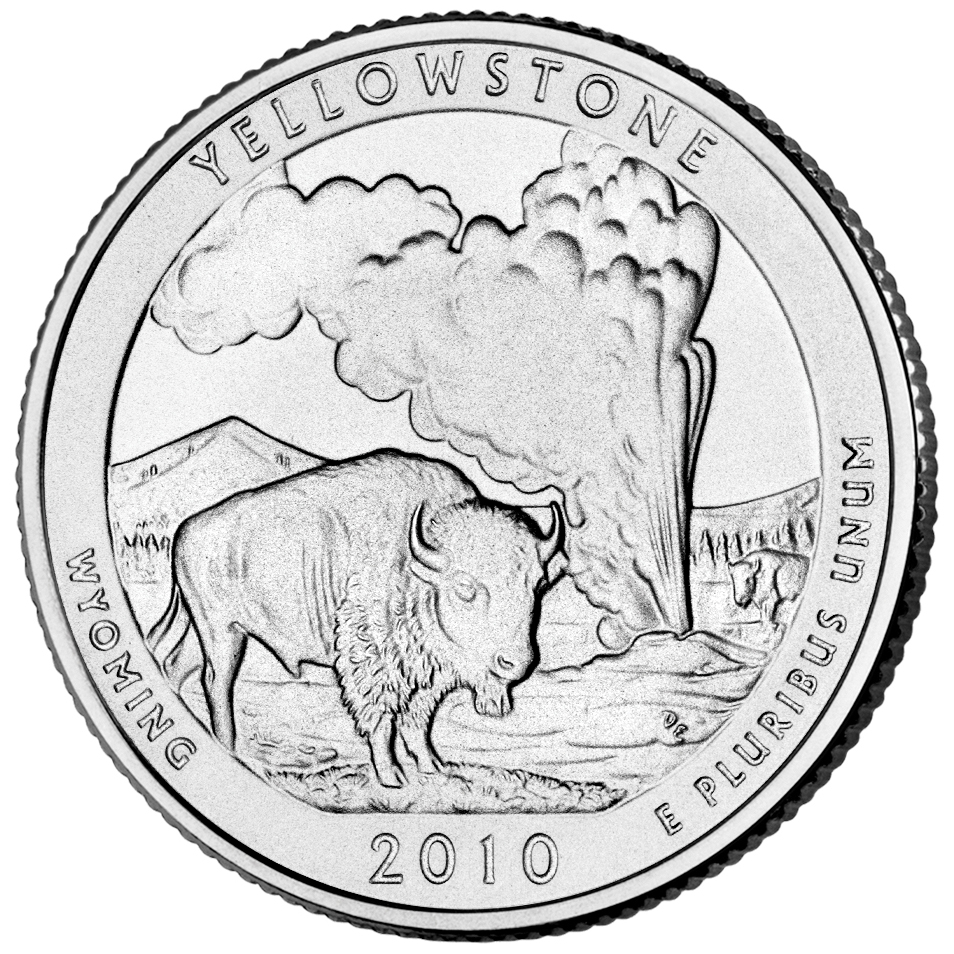 Yellowstone Quarter (Wyoming) - front image