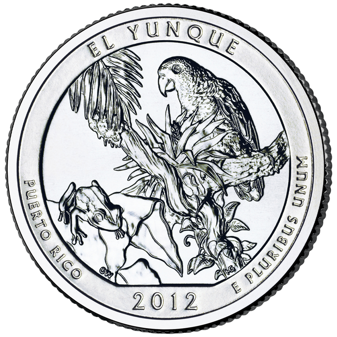 El Yunque Quarter (Puerto Rico) - front image