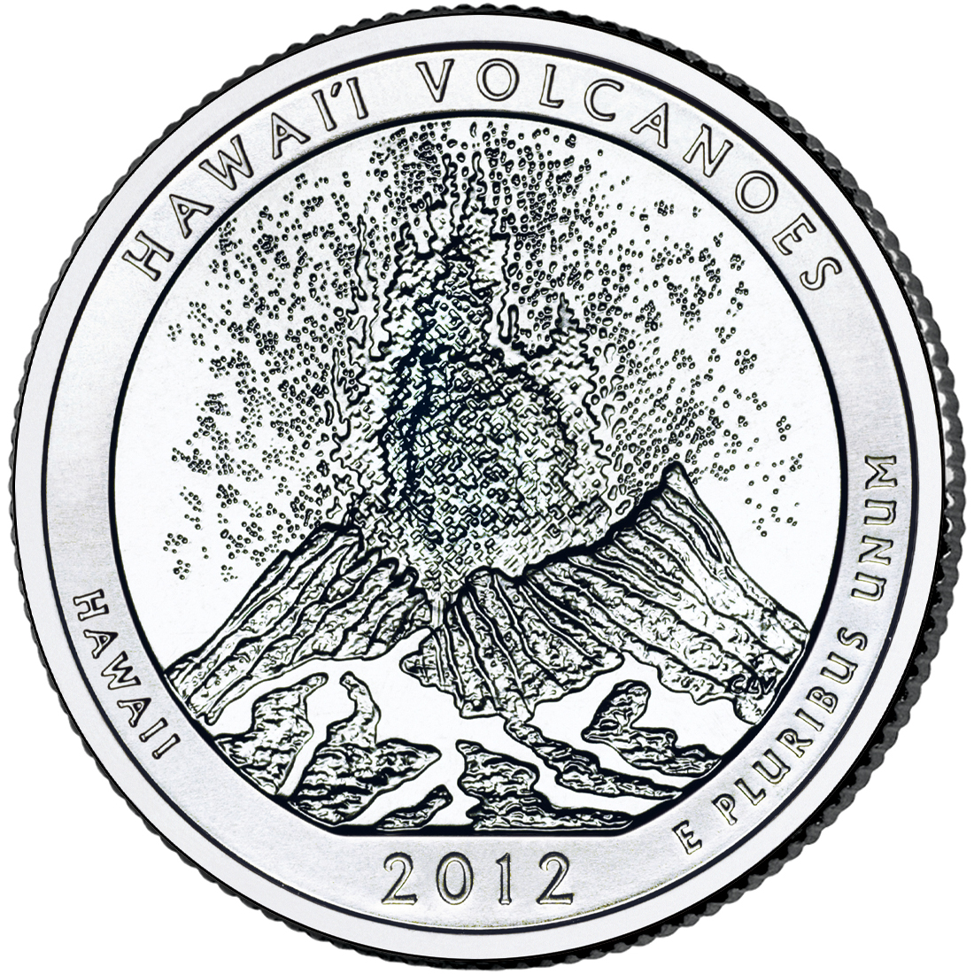 Hawai'i Volcanoes Quarter (Hawaii) - front image