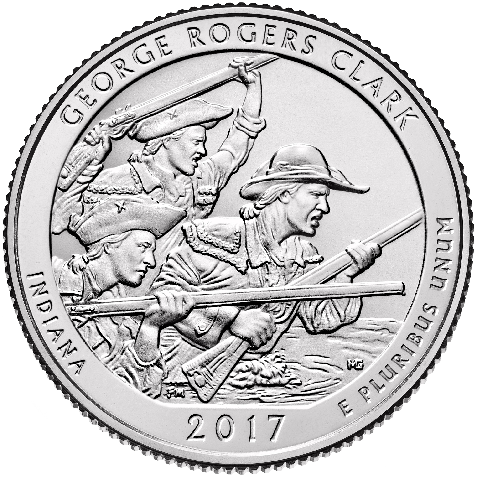 George Rogers Clark Quarter (Indiana) - front image