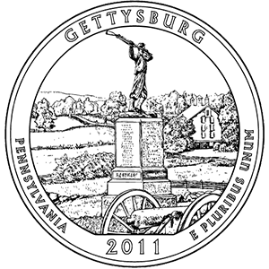 Gettysburg Quarter (Pennsylvania) - front image