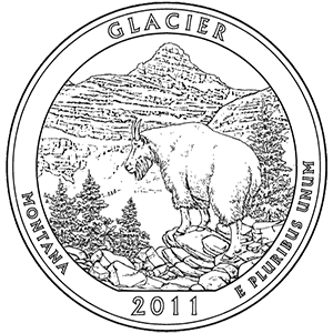 Glacier Quarter (Montana) - front image