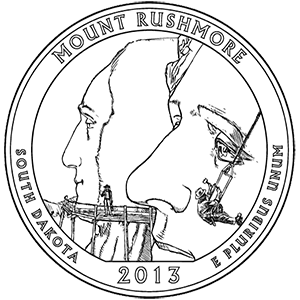 Mount Rushmore Quarter (South Dakota) - front image