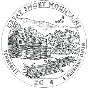 Great Smoky Mountains Quarter (Tennessee) - front image