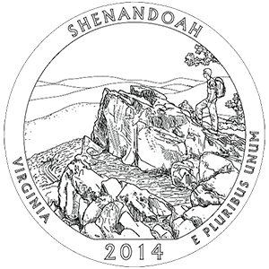 Shenandoah Quarter (Virginia) - front image