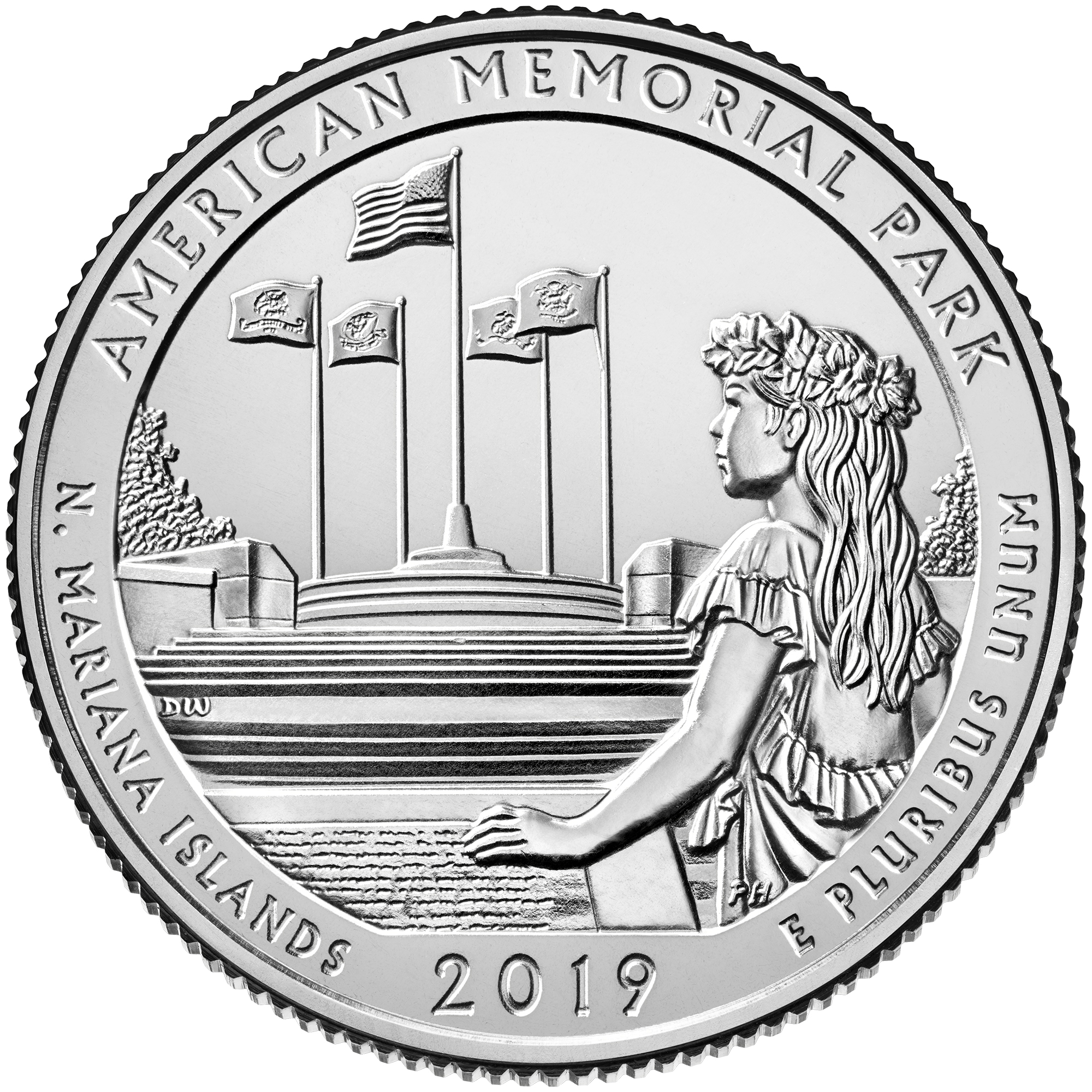 American Memorial Quarter (Northern Mariana Islands) - front image