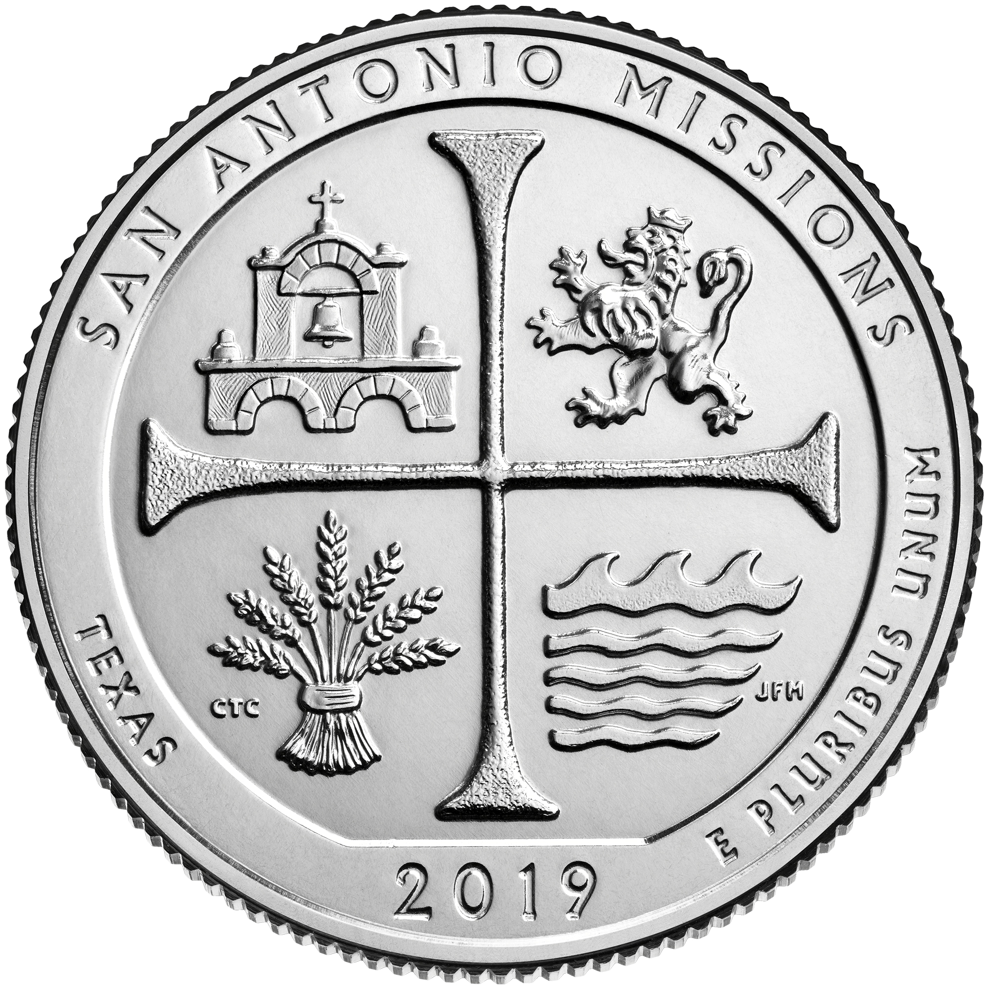 San Antonio Missions Quarter (Texas) - front image