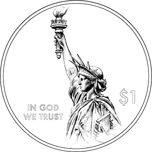 American Innovation $1 Coin - Illinois - back image