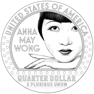 Anna May Wong Quarter - front image
