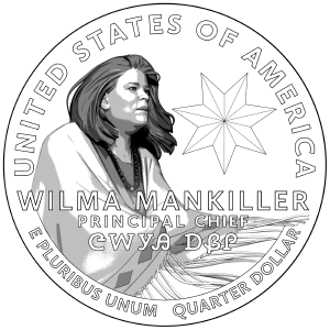 Wilma Mankiller Quarter - front image