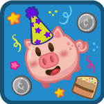 Plinkys Piggy Bank Party - front image