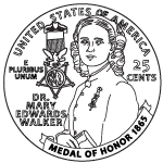 Dr. Mary Edwards Walker Quarter - front image