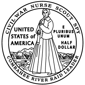 Harriet Tubman Clad Commemorative Coin - back image