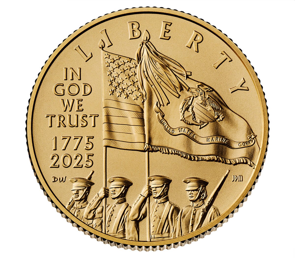 2025 U.S. Marine Corps 250th Anniversary Proof Gold Coin obverse