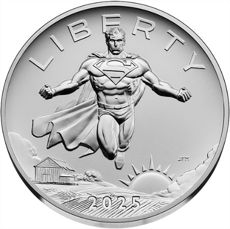 2025 DC Comics Superman Silver Medal obverse