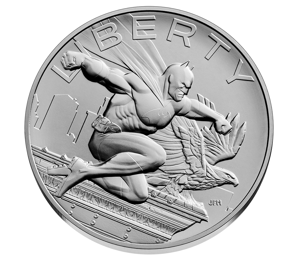 2025 Batman Comic Art One Ounce Silver Medal obverse