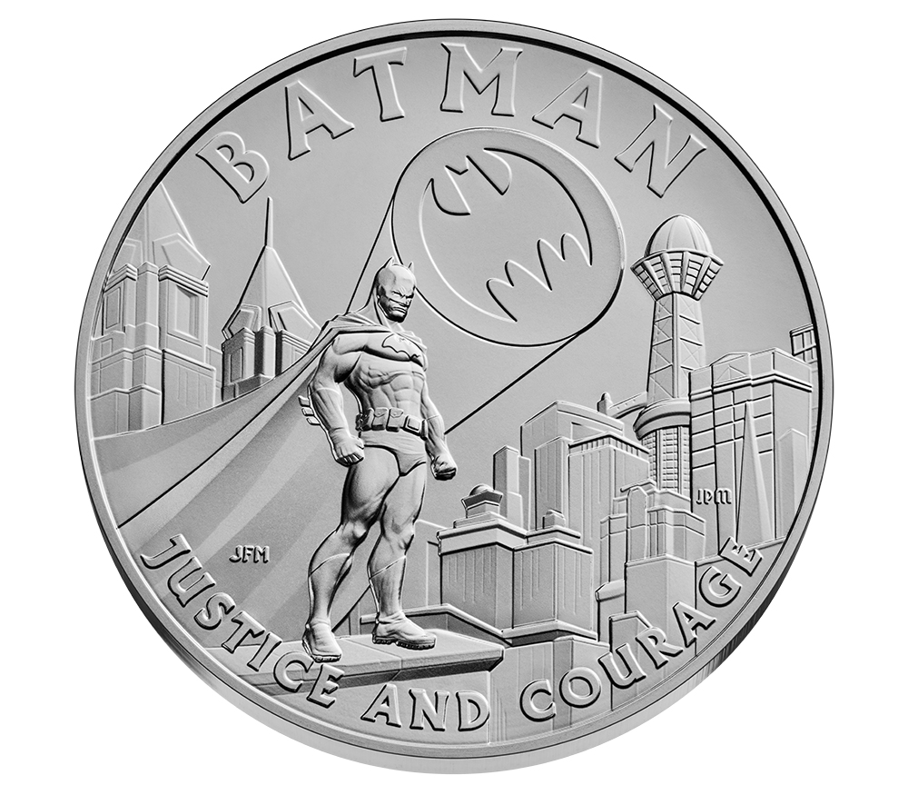 2025 Batman Comic Art One Ounce Silver Medal reverse