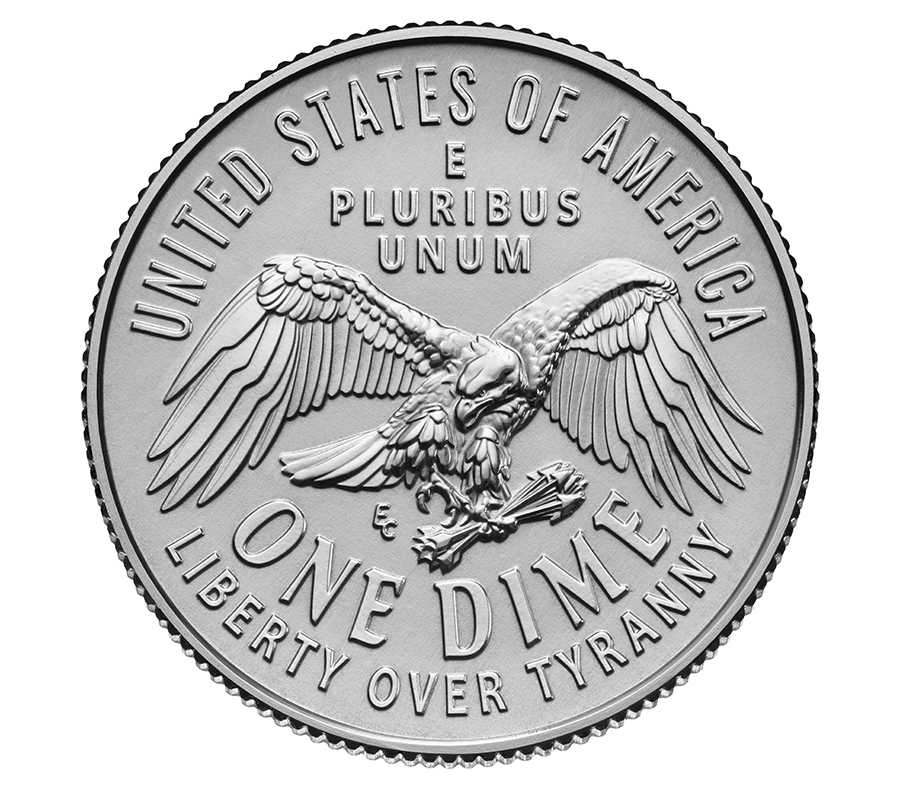 Reverse of the 2026 Emerging Liberty Dime