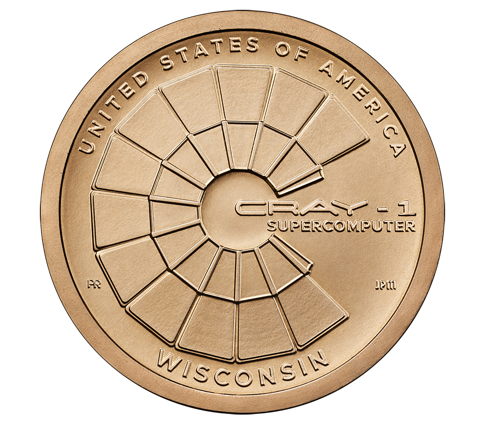 $1 Coin – Wisconsin (front)