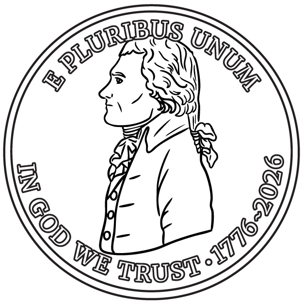 Declaration of Independence Quarter - front image
