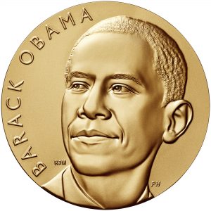 Barack Obama Term 1 Presidential Bronze Medal Obverse