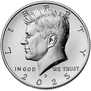2025 Kennedy Half Dollar Uncirculated Obverse Philadelphia