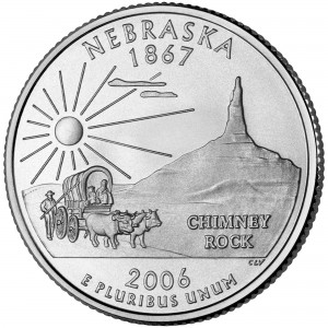 2006 50 State Quarters Coin Nebraska Uncirculated Reverse