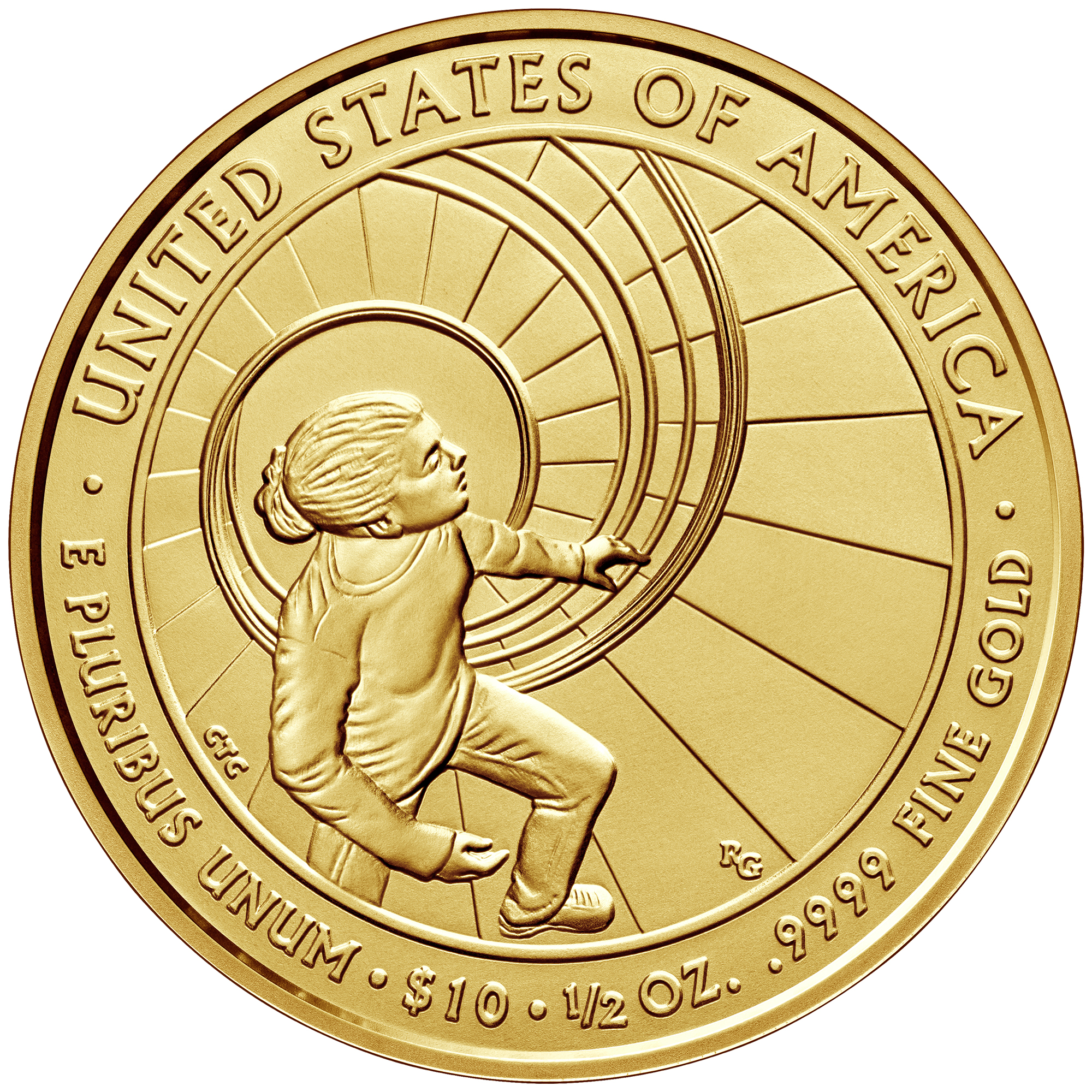 2016 First Spouse Gold Coin Betty Ford Uncirculated Reverse