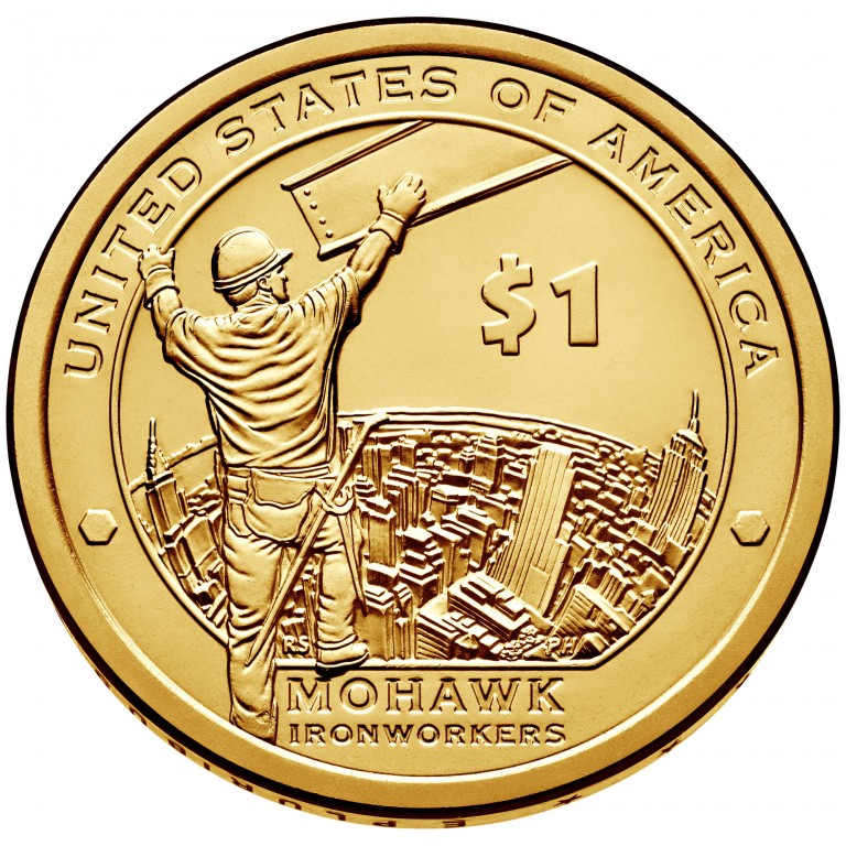 2015 Native American One Dollar Uncirculated Reverse