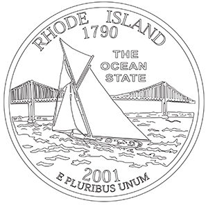 rhode island 50 state quarter obverse