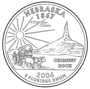 nebraska 50 state quarter obverse