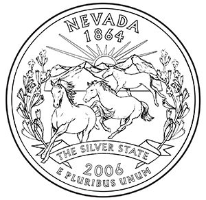 nevada 50 state quarter obverse