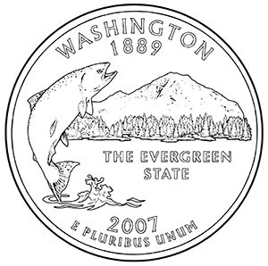 washington 50 state quarter obverse