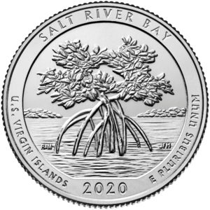 2020 America the Beautiful Quarters Coin Salt River Bay U.S. Virgin Islands Uncirculated Reverse