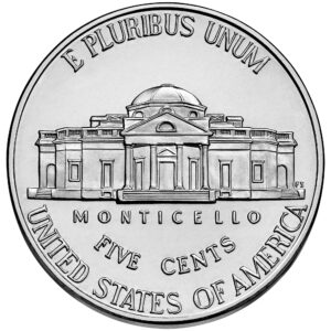 2024 Jefferson Nickel Uncirculated Reverse